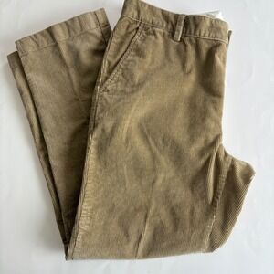 L.L. Bean Men's 34x29 Tan Classic Fit Corduroy Pants Cotton Spandex Blend Casual